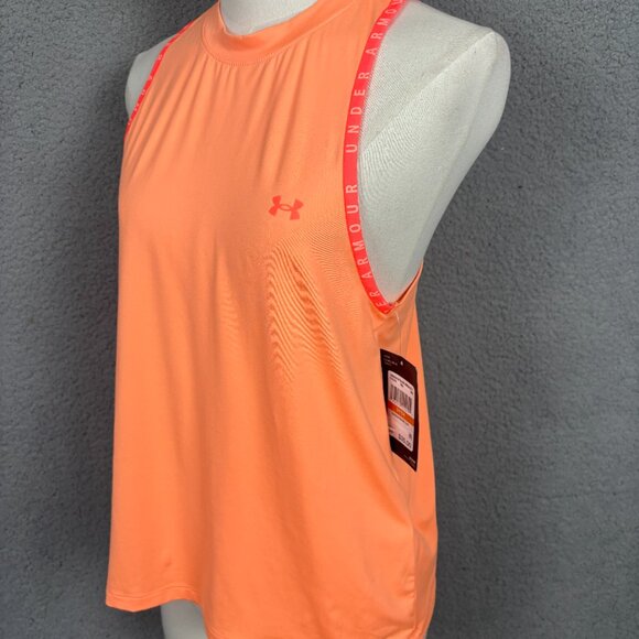 Under Armour Women's Knockout Novelty Tank Top Light Orange Small NWT's. - Picture 3 of 12